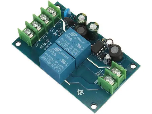 Alt view image 6 of 7 - 220V Two-way Power Supply Automatic Switcher 10A Dual Power Supply Two in One Out Power Failure Transfer Switch Module Board