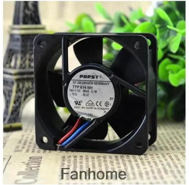 Main image of For original authentic ebmpapst TYP 614 NH 24V 2.1W 6CM 2-wire double ball fan