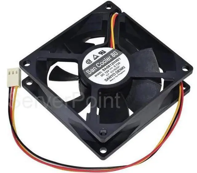 Main image of Genuine 9A0812H401 DC12V 0.13A 8025 8CM 80*80*25mm 2350RPM 3-Pin Cooler Fan