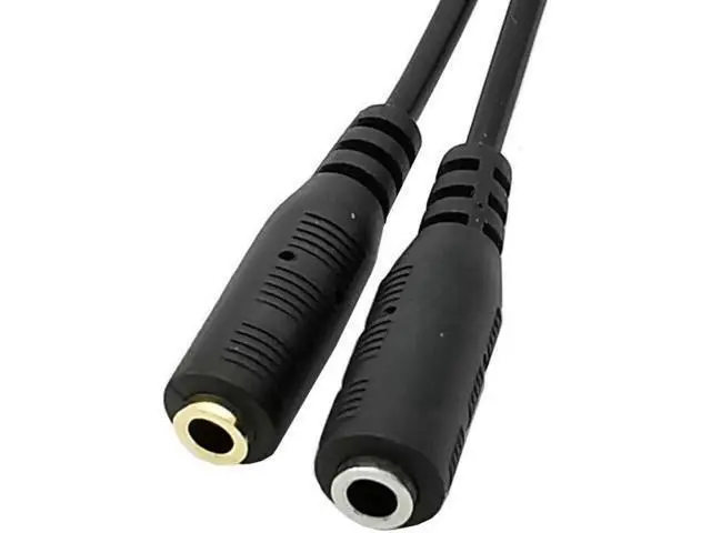 Alt view image 6 of 6 - RJ9 Plug to Dual 3.5mm Jack for PC Headset to Avaya 1600 9600 SNOM Yealink Phones