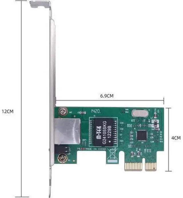 Main image of Drive-Free PCIE 1X Interface Expansion Card PCI-E Gigabit Wireless Wired Network Card