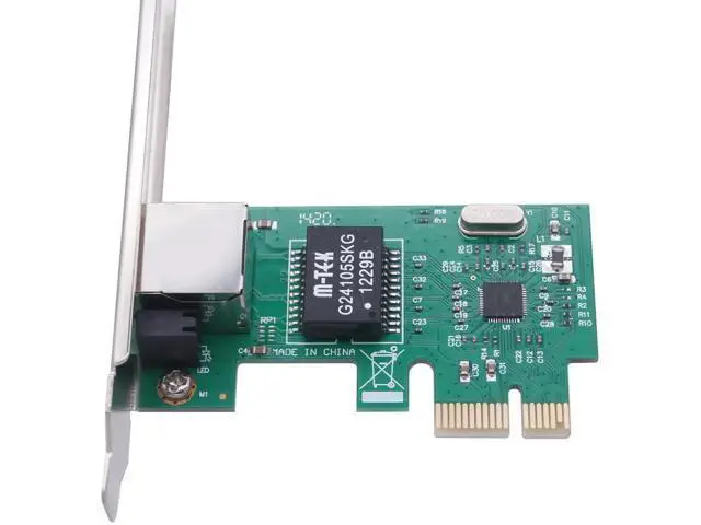 Alt view image 3 of 4 - Drive-Free PCIE 1X Interface Expansion Card PCI-E Gigabit Wireless Wired Network Card