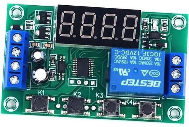Main image of LED Delay Timer Control Switch Board Adjustable 12V Relay Module Cycle Triggered Delay Power Outage for Motor Light Strip