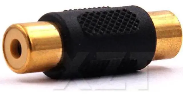 Main image of est Hot 50pcs/Lot RCA Phono Coupler Female to Female F/F Audio Video Connector Adaptor gold plated