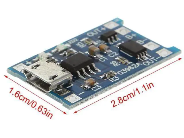 Alt view image 5 of 5 - Cargador de batería de litio + protección, placa de circuito 2 en 1, 5V, 1A, 2A, Micro módulo USB