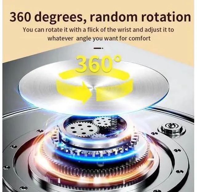 Alt view image 3 of 7 - Adjustable Laptop Stand with 360° Rotation - Laptop Riser with 360 Rotating Base, Ergonomic Notebook Stand Compatible with Air, Pro, Dell, HP, Lenovo More 10-17.3" Laptops (Gray)