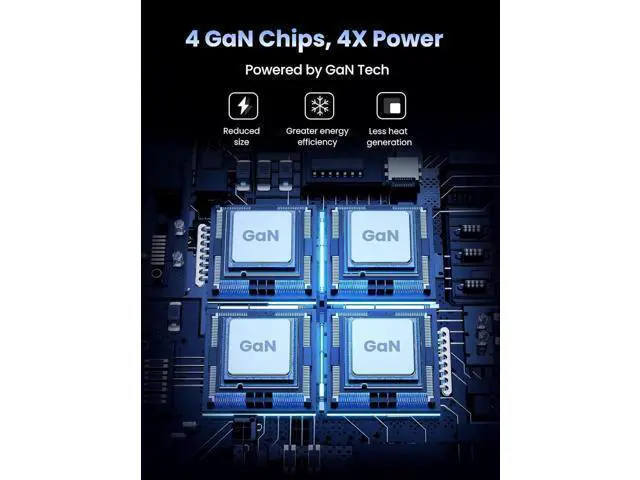 Alt view image 7 of 7 - 220W USB Type C Charging Station Hub, 6-Port USB Desk Charger, 220 Watt GaN III Fast Charger GaN Tech Laptop USB C Power Adapter Block Compatible for All Phones and Tablets