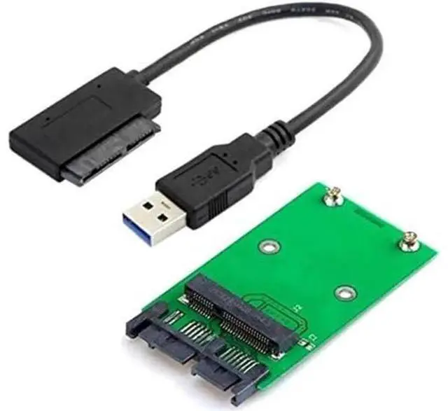 Main image of USB to mSATA Micro Adapter Card 6Gbps USB 2.0 to Mini PCIE MSata 1.8" 16pin SSDConverter for SSDs