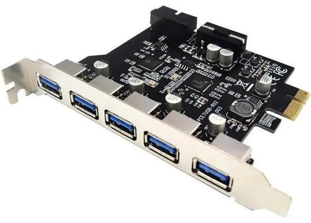 Alt view image 4 of 5 - 5 Port PCI-E to USB 3.0 HUB PCI Express Expansion Card Adapter 5 Gbps Speed Reliable NEC Chipset For Windows XP/ Vista/Win7/8/10