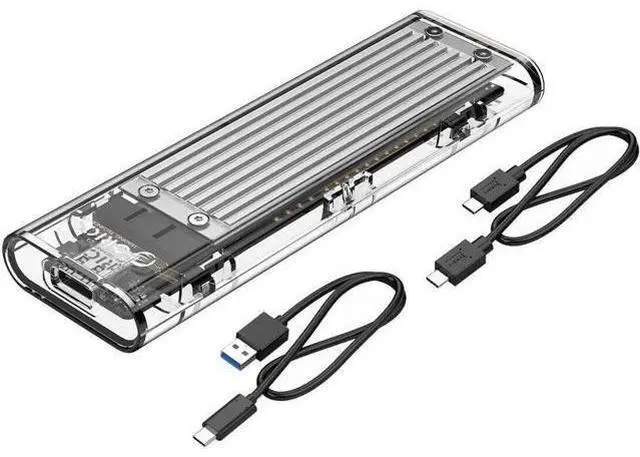Main image of M.2 SSD Enclosure for M.2 NVMe SSD,M.2 NVME to USB3.1 Type-C GEN2 10GBPS Enclosure M.2 NVME SSD Adapter M Key Portable Enclosure for Intel 660p/Samsung970 EVO/Samsung970 Pro NVME SSD-Silver