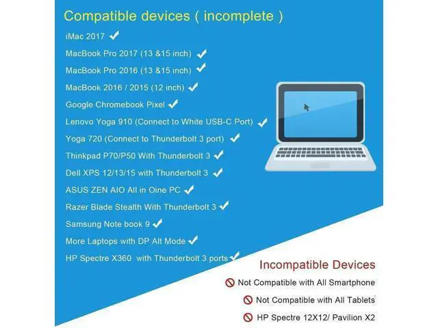 Alt view image 4 of 6 - USB C Hub Adapter 4K 61hz to Dual HDMI-compatible Screen Expansion Type C Docking Station For Macbook Laptop Mobile Phone PCColor: blue (2 in 1 hd vga)