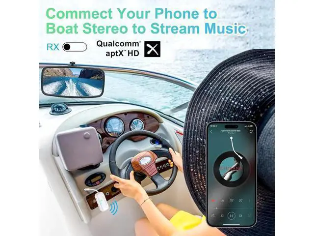 Alt view image 7 of 7 - Bluetooth V5.4 Transmitter Receiver for TV, PC, Gym, Switch 2-in-1 Airplane Bluetooth Adapter for 2 AirPods/Headphones; Bluetooth Receiver for Car/Home Stereo with AptX Low Latency/High Definition