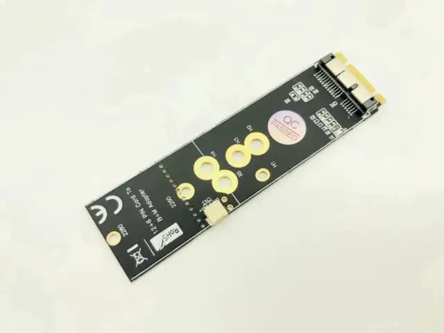 Alt view image 3 of 5 - Add On Cards 12+6Pin Wireless WiFi Bluetooth Card NGFF M.2 B+M Key Adapter for Mac OS BCM94360CD BCM943602CS BCM94360CS2