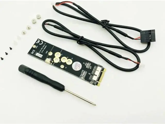 Alt view image 5 of 5 - Add On Cards 12+6Pin Wireless WiFi Bluetooth Card NGFF M.2 B+M Key Adapter for Mac OS BCM94360CD BCM943602CS BCM94360CS2