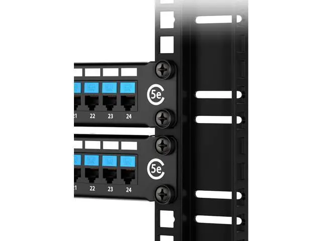 Alt view image 5 of 7 - 60-Pack M6 x 16mm Screws and Cage Nuts for Server Shelf Cabinets Rack Mount 1U 2U 6U 12U Rack Screw cage nut - Black