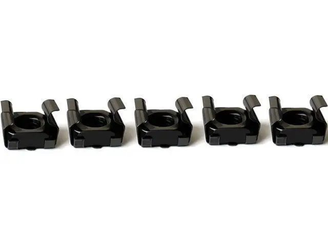 Alt view image 7 of 7 - 60-Pack M6 x 16mm Screws and Cage Nuts for Server Shelf Cabinets Rack Mount 1U 2U 6U 12U Rack Screw cage nut - Black