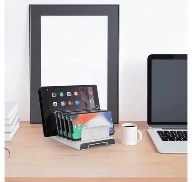 Alt view image 3 of 7 - Unitek Adjustable Universal Multi Device Organizer Dock Stand Holder Compatible for iPhone, iPad, Kindle, Fire Tablet, Galaxy, Google Nexus, Pixel, All Electronic Devices-No Charging Port