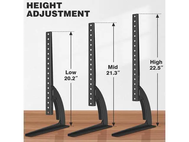 Alt view image 5 of 7 - TAVR Universal Table Top TV Stand Base/Legs for Most 32 37 40 42 47 50 55 LCD LED Plasma Flat Screen TVs, Height Adjustable Replacement Stand, Holds up to 88 lbs, Max VESA 800x400 mm