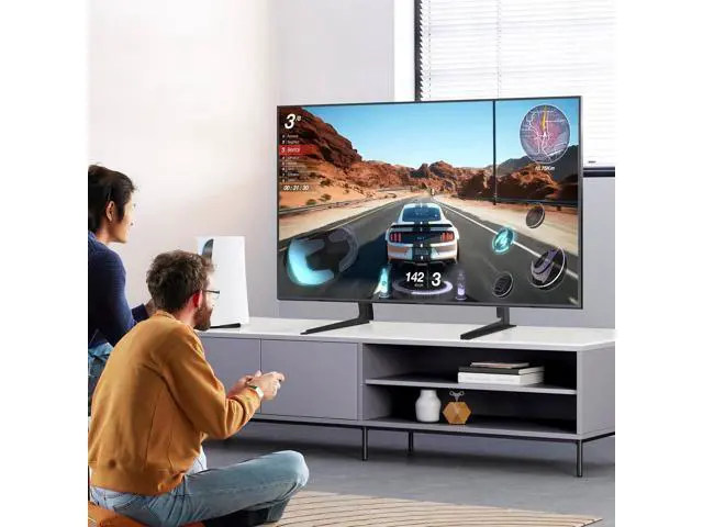 Alt view image 6 of 7 - TAVR Universal Table Top TV Stand Base/Legs for Most 32 37 40 42 47 50 55 LCD LED Plasma Flat Screen TVs, Height Adjustable Replacement Stand, Holds up to 88 lbs, Max VESA 800x400 mm
