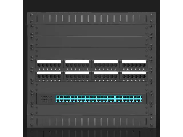Alt view image 2 of 6 - Jingchengmei 1U Rack Mount Blank Panel for 19-inch Server Rack Enclosure or Network Cabinet, Disassembled, Black(ABPA)