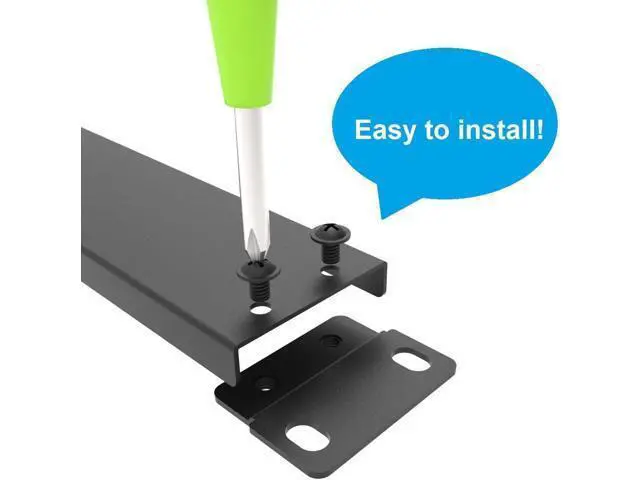 Alt view image 5 of 6 - Jingchengmei 1U Rack Mount Blank Panel for 19-inch Server Rack Enclosure or Network Cabinet, Disassembled, Black(ABPA)