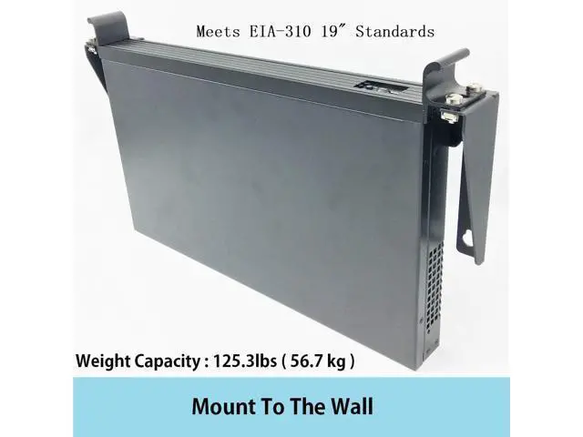 Alt view image 3 of 7 - JINGCHENGMEI 19 Inch 1U Heavy Duty Vertical Wall Mountable Rack and 125 lb Wall Mountable Server Rack (MFT-HVWRF1U)