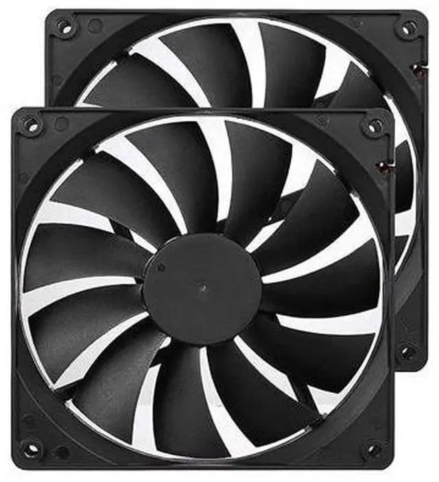 Main image of 140mm Case Fan Quiet High Performance PC Fan 140mm Standard Case Fan 3pin 4pin Molex Connector 12V DC Computer PC CPU Case Fan 1000RPM 2-Pack