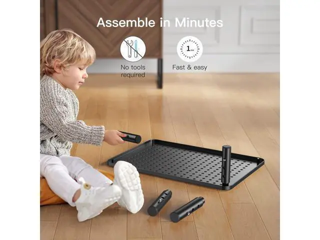 Alt view image 6 of 7 - HUANUO Monitor Stand, Monitor Stand Riser 3 Height Adjustable, Monitor Riser with Airflow Vents, Laptop Stand for Desk, Laptop Riser, Desk Organizer for Monitor, 15.6" Laptop, PC, Printer