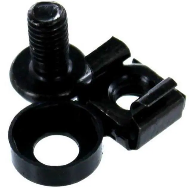 Main image of NavePoint M6 Cage Nuts and Screws for Rack Mount Server Shelves Cabinets Set of 25