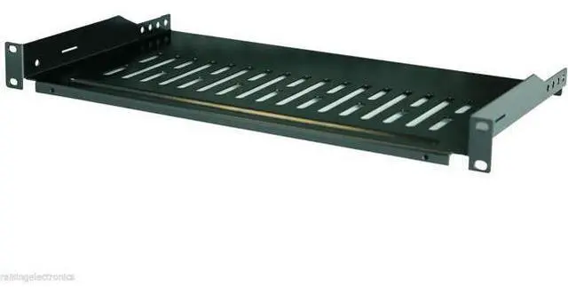 Main image of Raising Electronics Server Shelf Cantilever Tray Vented Shelves Rack Mount 19 Inch 1U 12Inch (300mm) Deep