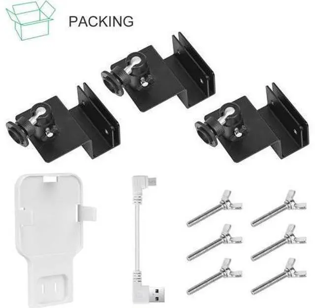 Alt view image 7 of 7 - 3Pack Gutter Mount for Blink Outdoor (3rd Gen) XT3, with Outlet Wall Mount for Blink Sync Module 2, Perfect Vision for Your Blink Surveillance Camera - Black