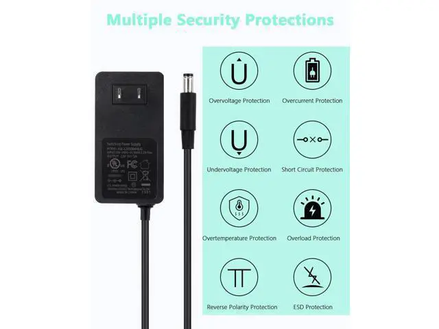 Alt view image 2 of 7 - 12V 5A DC Power Supply Adapter,UL Listed 12V 60W Power Supply with 5.5x2.1mm Plug&LED Plug,100V-240V 50-60Hz AC/DC Power Adapter 12 Volt 5Amp Power Supply for LED Strip Lights CCTV Camera