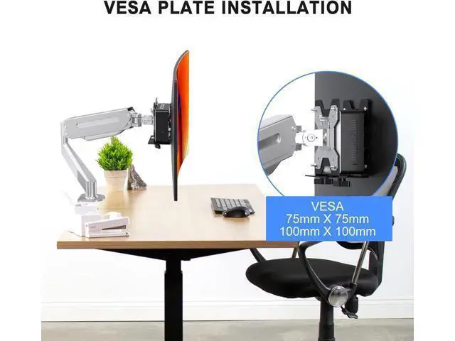 Alt view image 5 of 7 - suptek Thin Client Mount Bracket Adjustable Mini PC Mount Bracket,CPU VESA Under Desk and Monitor Arm Computer Holder, Black, ZJJ002