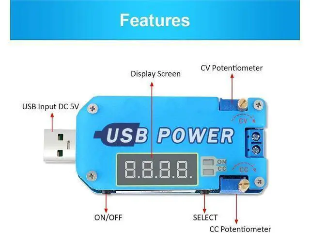Alt view image 3 of 7 - PEMENOL 15W DC-DC Buck Boost Voltage Converter, 5V to 3.3V 9V 12V 24V 30V CVCC Step Up/Down Module Adjustable USB Power Supply Module with Shell