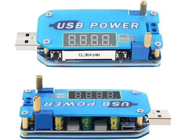 Alt view image 7 of 7 - PEMENOL 15W DC-DC Buck Boost Voltage Converter, 5V to 3.3V 9V 12V 24V 30V CVCC Step Up/Down Module Adjustable USB Power Supply Module with Shell
