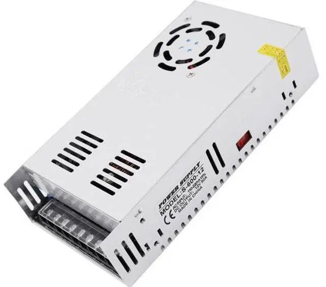 Main image of DC 12V 50A 600W Power Supply Adapter Transformer Switch AC 110V / 220V to DC 12V 20amp Switching Converter LED Driver for LED Strip Light CCTV Camera Security System Radio,Computer Project,3D Printer