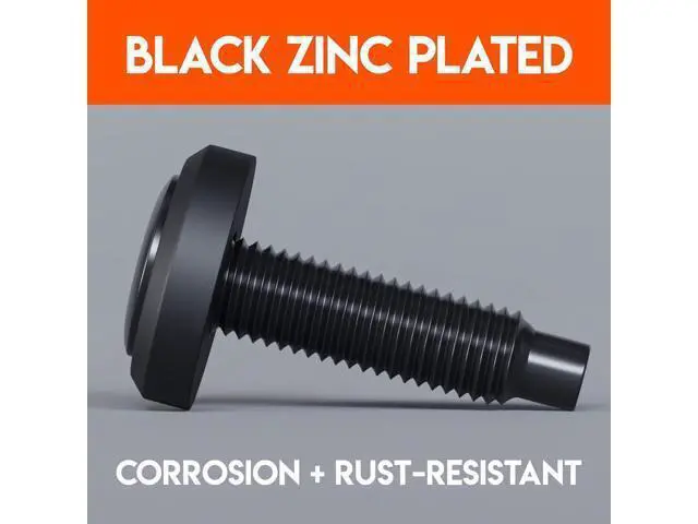 Alt view image 6 of 7 - ECHOGEAR Rack Mount Screws 100 Pack - 10/32 Steel Screws with Attached Nylon Washers & Pilot Point Heads - Made to Use with Network Racks, Enclosures, & Cabinets