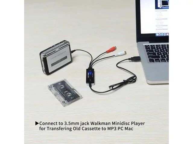 Alt view image 5 of 7 - USB 2.0 Digital Audio Capture Card for Windows 10/8.1/8 / 7 / and Mac OS 10.14 - Audio Grabber for Cassette Tapes to mp3 Converter