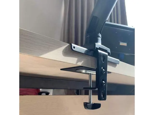 Alt view image 5 of 6 - Steel Monitor Mount Reinforcement Plate Fits Most Monitor Desk Mountfor Fragile Tabletop Protection (Black, Square-1)