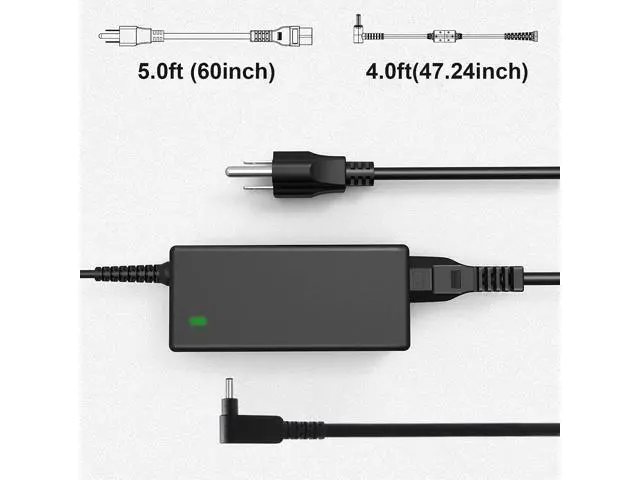 Alt view image 6 of 7 - 19V 3.42A 65W Replacement Laptop Battery Charger for Acer ChromeBook C720 C720P AC Adapter Power Supply Cord