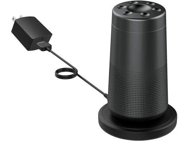 Alt view image 7 of 7 - 6ft Charging Cradle Bose SoundLink Revolve, Charging Dock for Bose SoundLink Revolve+, Charger Adapter for Bose SoundLink Revolve II, SoundLink Revolve II+ Bluetooth Speaker, Bose Charger Dock(Black)