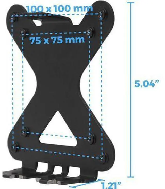 Alt view image 5 of 7 - HumanCentric VESA Mount Adapter Compatible with HP Pavilion 27xw, 25xw, 24xw, 23xw, 22xw, 22cwa, 27cw, 25cw, 24cw, 23cw, and 22cw Monitors, Works with 75x75 and 100x100mm Patterns Hardware Included