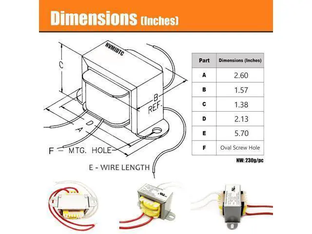 Alt view image 3 of 7 - AC/AC Power Transformer Input 110V 50/60HZ Output AC 12V 10VA Single Phase Transformer Step Down Transformer 110v to 12vac Power Converters Control Transformer 1 Pack 2 Yrs Warranty