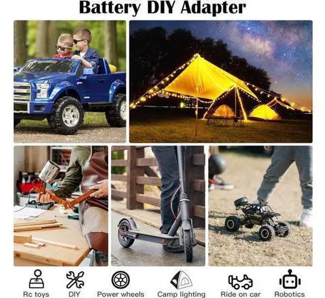 Alt view image 2 of 7 - DC Power Aadpter for Milwaukee M18 Battery 18V to 12V Step Down Voltage Converter 15A MAX 180W Inverter Automatic Buck Converter DC Voltage Regulator with Upgraded Low Voltage Protection and Switch