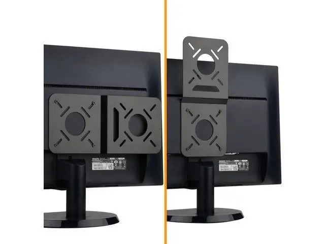 Alt view image 5 of 7 - VESA Mount Adapter Extender Bracket Universal VESA Conversion Plate Compatible with Intel NUC VESA Monitor 35 by 75 mm to 100 by 100 mm Extension Plate Holder for Mini PC CPU Computer