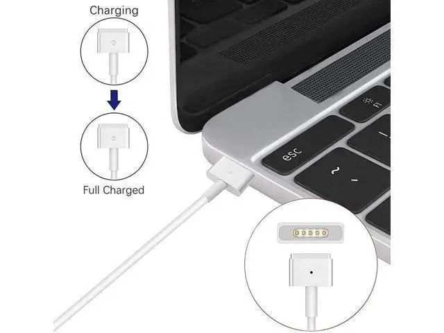 Alt view image 5 of 7 - Mac Book Pro Charger, AC 85w Magnetic T-Tip Power Adapter Charger Compatible with MacBook Pro 17/15/13 Inch (Retina, 2012-2015)