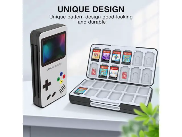Alt view image 6 of 7 - HEIYING Game Card Case for Nintendo Switch&Switch OLED,Customized Pattern Switch Lite Game Card Case with 48 Game Card Slots and 24 Micro SD Card Slots.