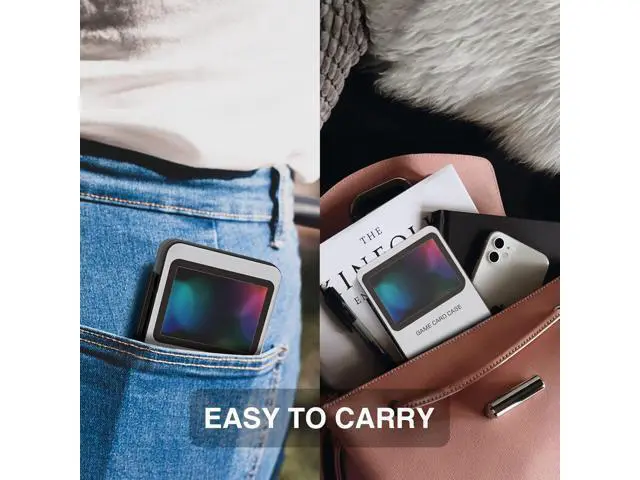 Alt view image 7 of 7 - HEIYING Game Card Case for Nintendo Switch&Switch OLED,Customized Pattern Switch Lite Game Card Case with 48 Game Card Slots and 24 Micro SD Card Slots.