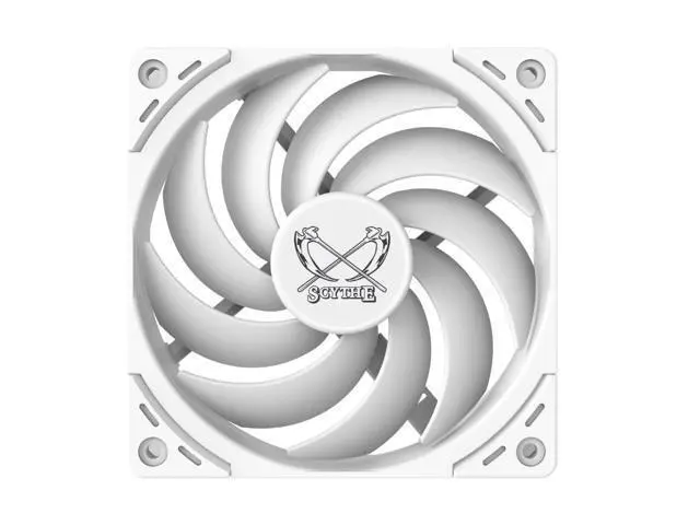 Alt view image 2 of 5 - Scythe Wonder Snail 120 PWN - 2400 RPM, 120mm x 25mm Static Pressure Optimized High-Performance Computer Case Fan, Fluid Dynamic Bearing, 4-Pin Connector, Single Pack, White