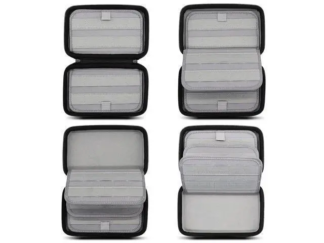 Alt view image 2 of 7 - sisma 80 Switch Game Case Compatible with Nintendo Switch or PS Vita Games or SD Cards,Game Cartridge Holders Hard Shell Travel Storage Case Home Safekeeping, Black
